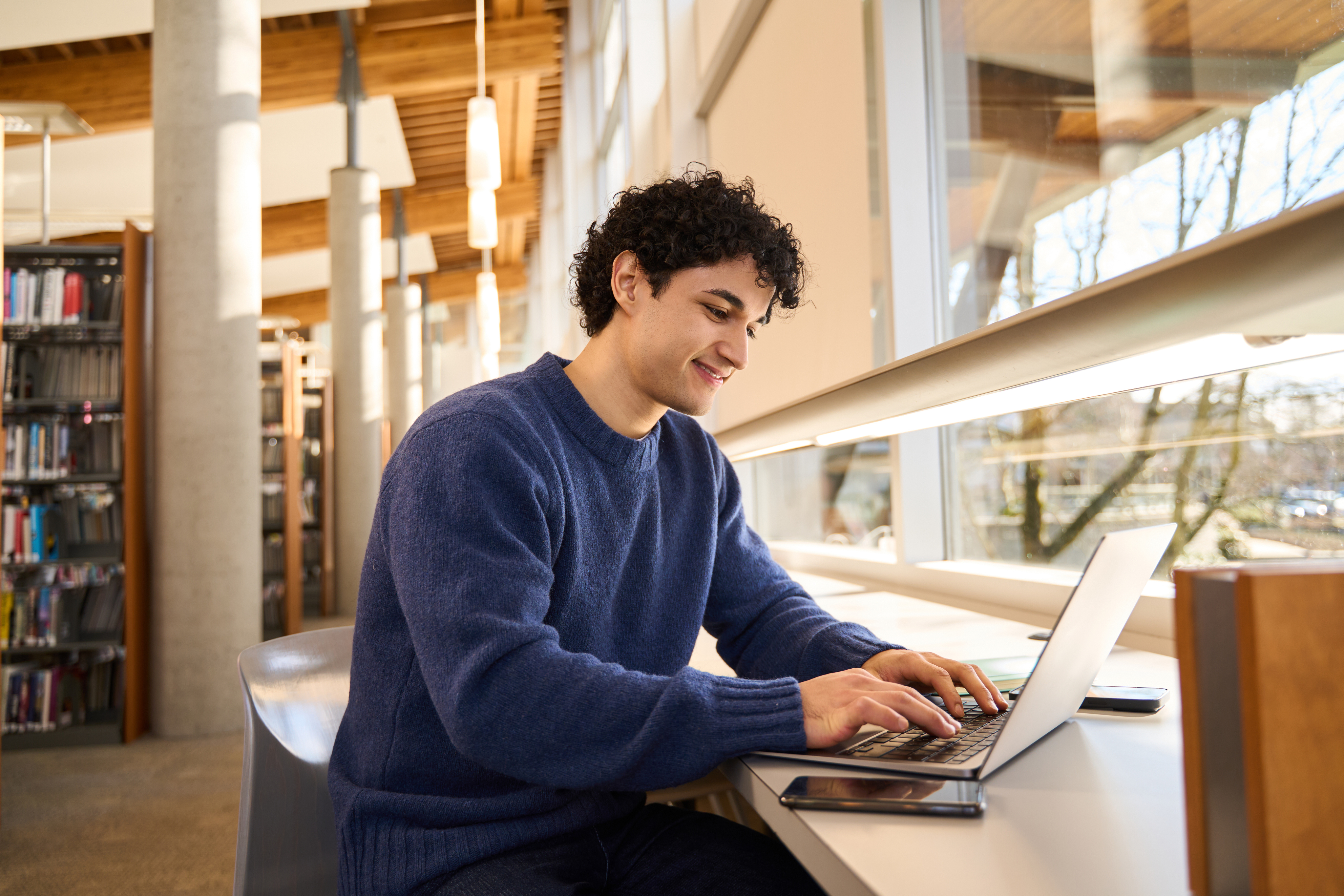 Person using a computer