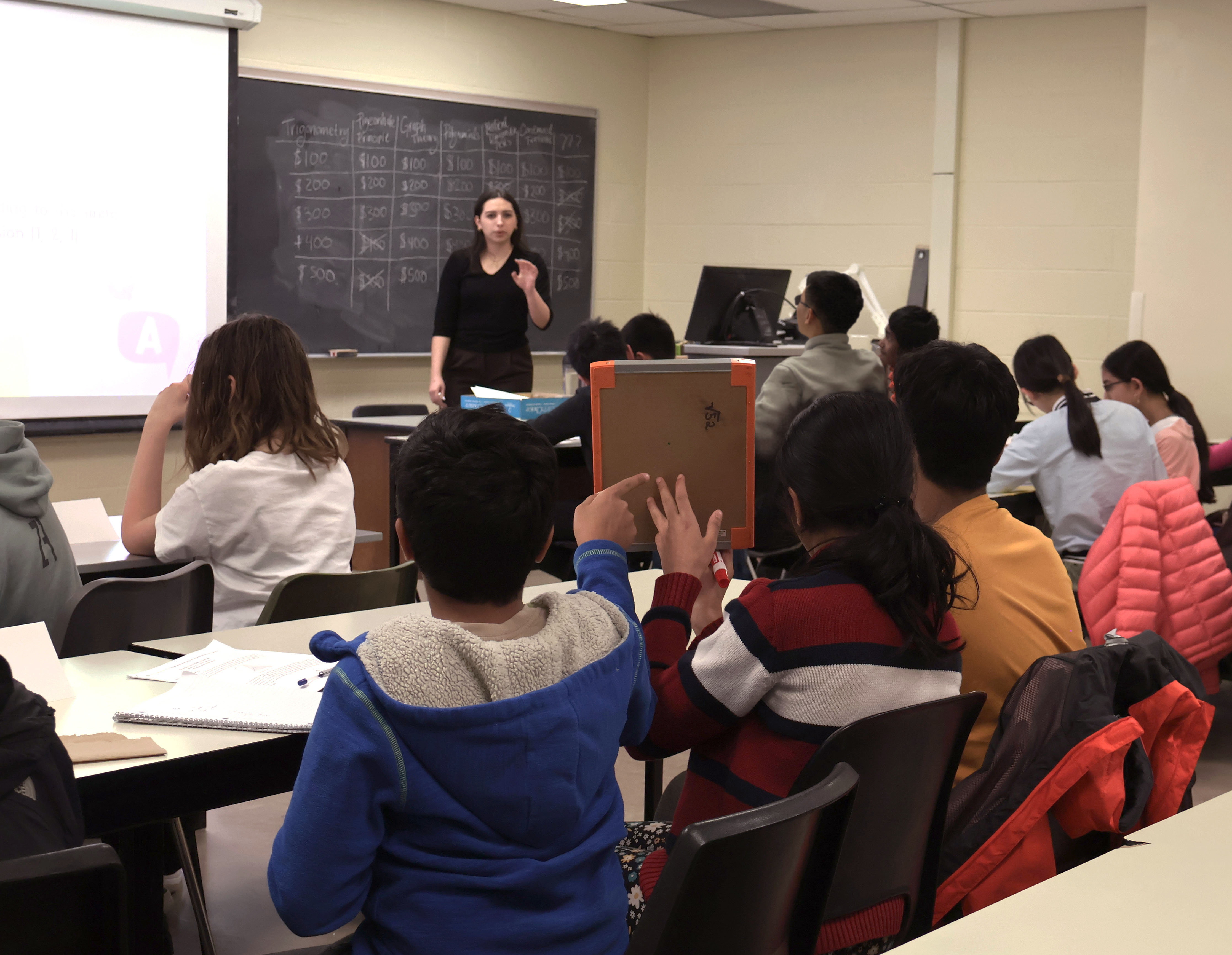 Students attending Math Circles workshop organised by the CEMC