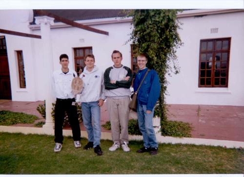 IOI 1997 team from Canada - Neil Girdhar, Darryl Shpak, Peter Ruderman, and Graeme Kemkes