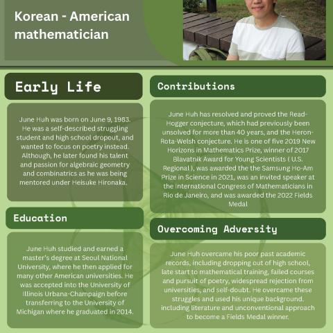 Poster about June Huh