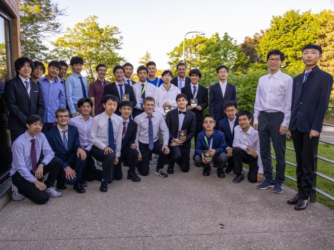 CEMC Canadian Computing Olympiad group photo from 2024 with the team of competitors